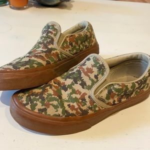 Camo slide on vans